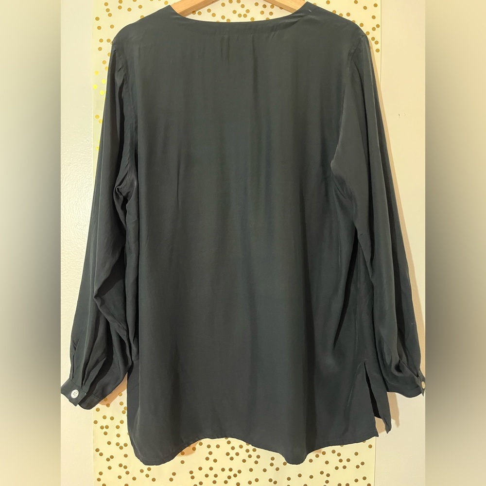 Anna Dark Gray Button Down Shirt - image 2